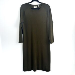 Ports International Long Sleeve Wool Maxi Dress Sz Medium